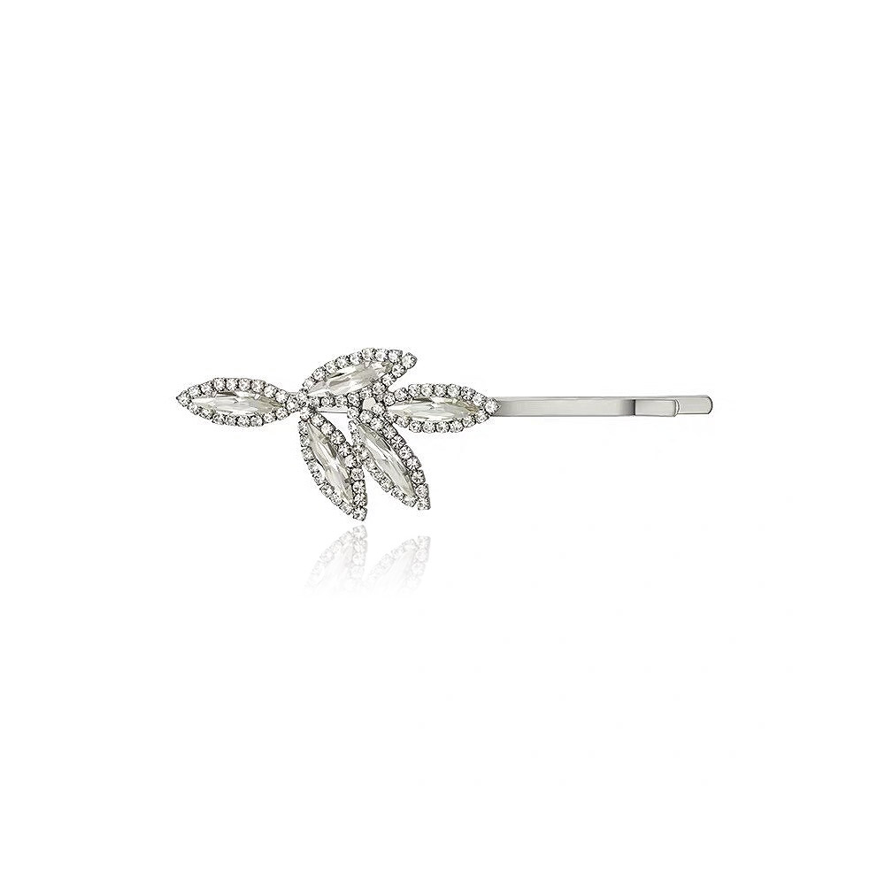 Leaf Crystal Hair Pin